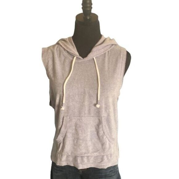 Soft Lavender Terrycloth Sleeveless Hoodie from Xhilaration, size Small - Picture 1 of 8